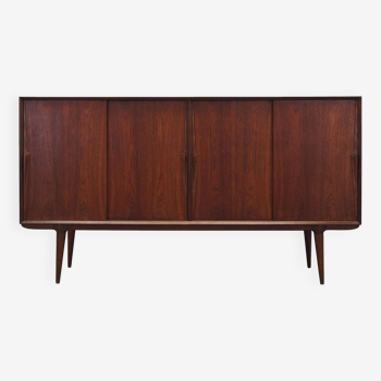 Buffet haut en palissandre, design danois, années 1970, fabricant : Omann Jun