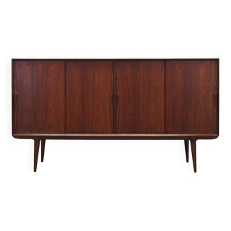 Buffet haut en palissandre, design danois, années 1970, fabricant : Omann Jun