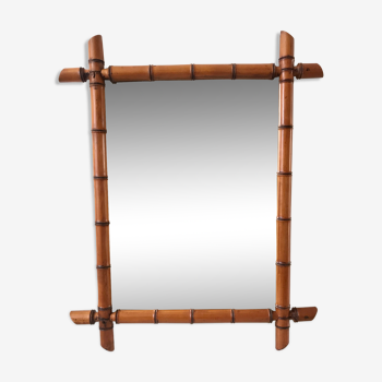 barber mirror style bamboo XXth