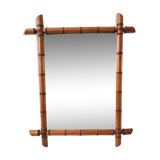 barber mirror style bamboo XXth