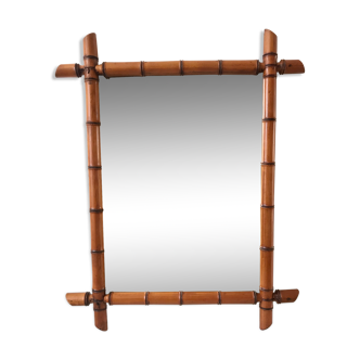 barber mirror style bamboo XXth