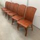 Vintage tropical boho rattan dining chairs