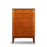 Danish Design High Teak Chest of Drawers, 1960s