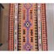 1970s Vintage Turkish Hand-Knotted Wool Cotton Orange Runner Rug 86x326