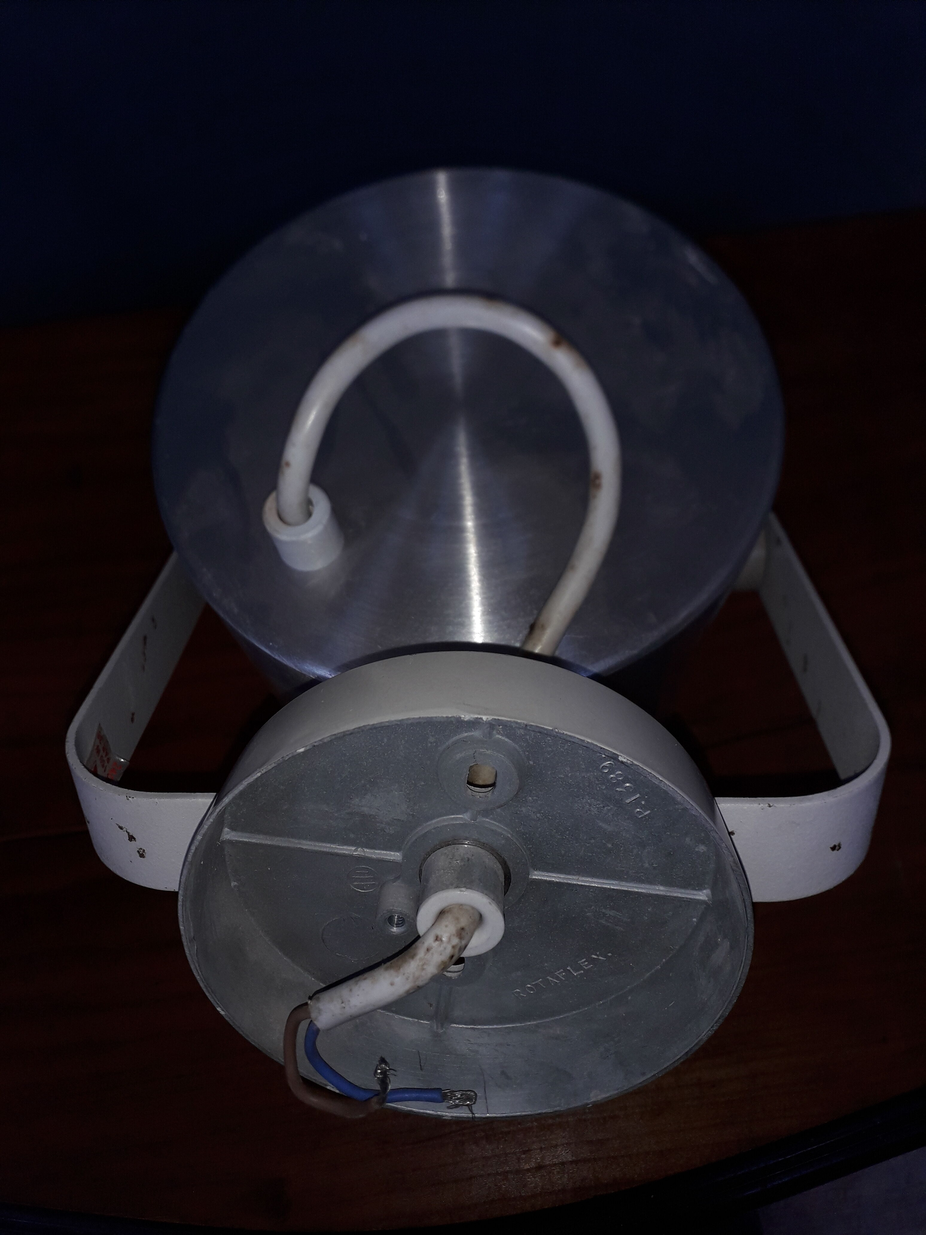 Rotaflex brushed metal spot pair