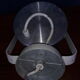 Rotaflex brushed metal spot pair