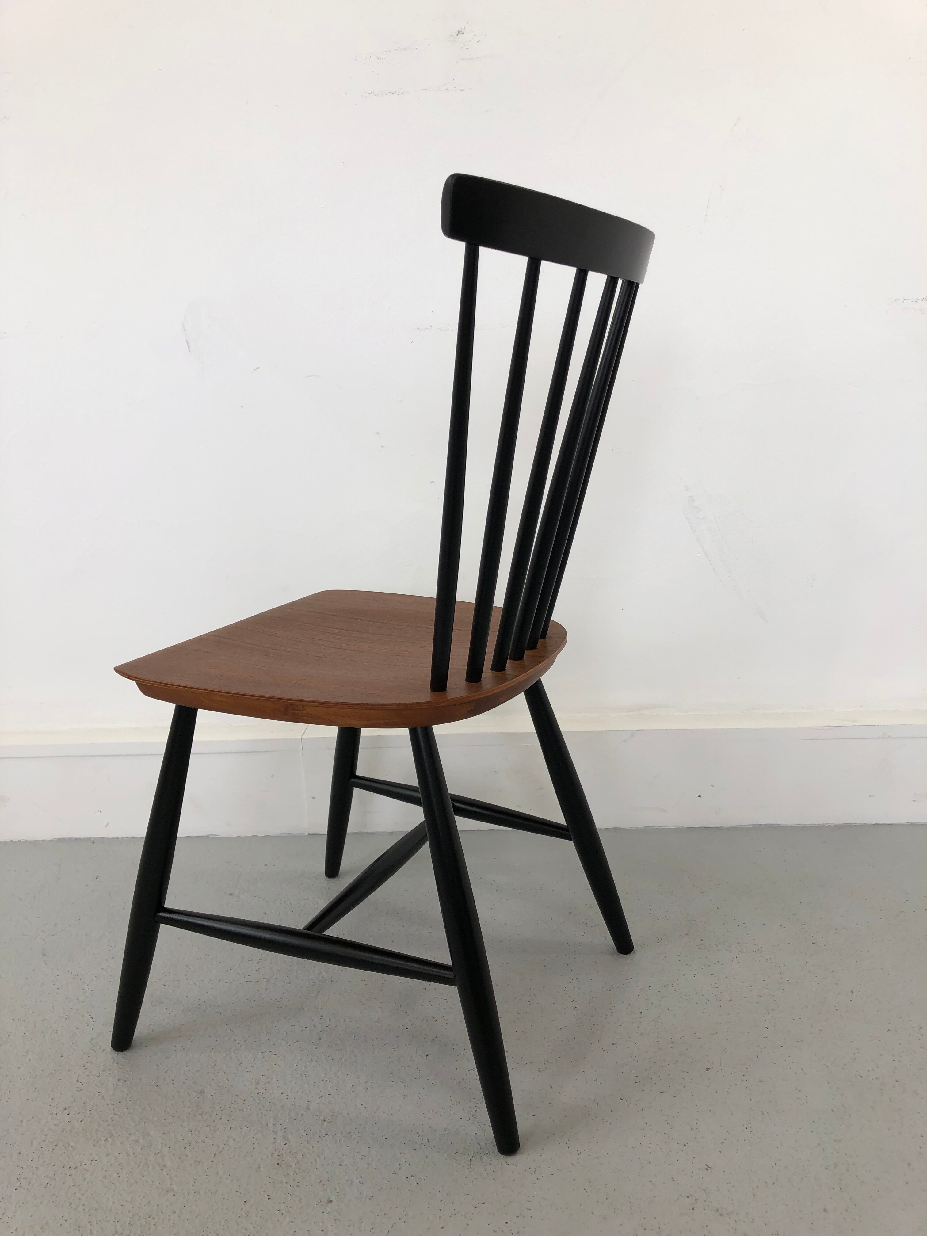 Swedish Teak Chairs by S. E. Fryklund for Hagafors, 1960s, Set of 4