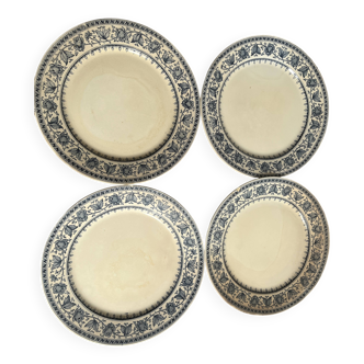 Assiette terre de fer U&cie Sarreguemines
