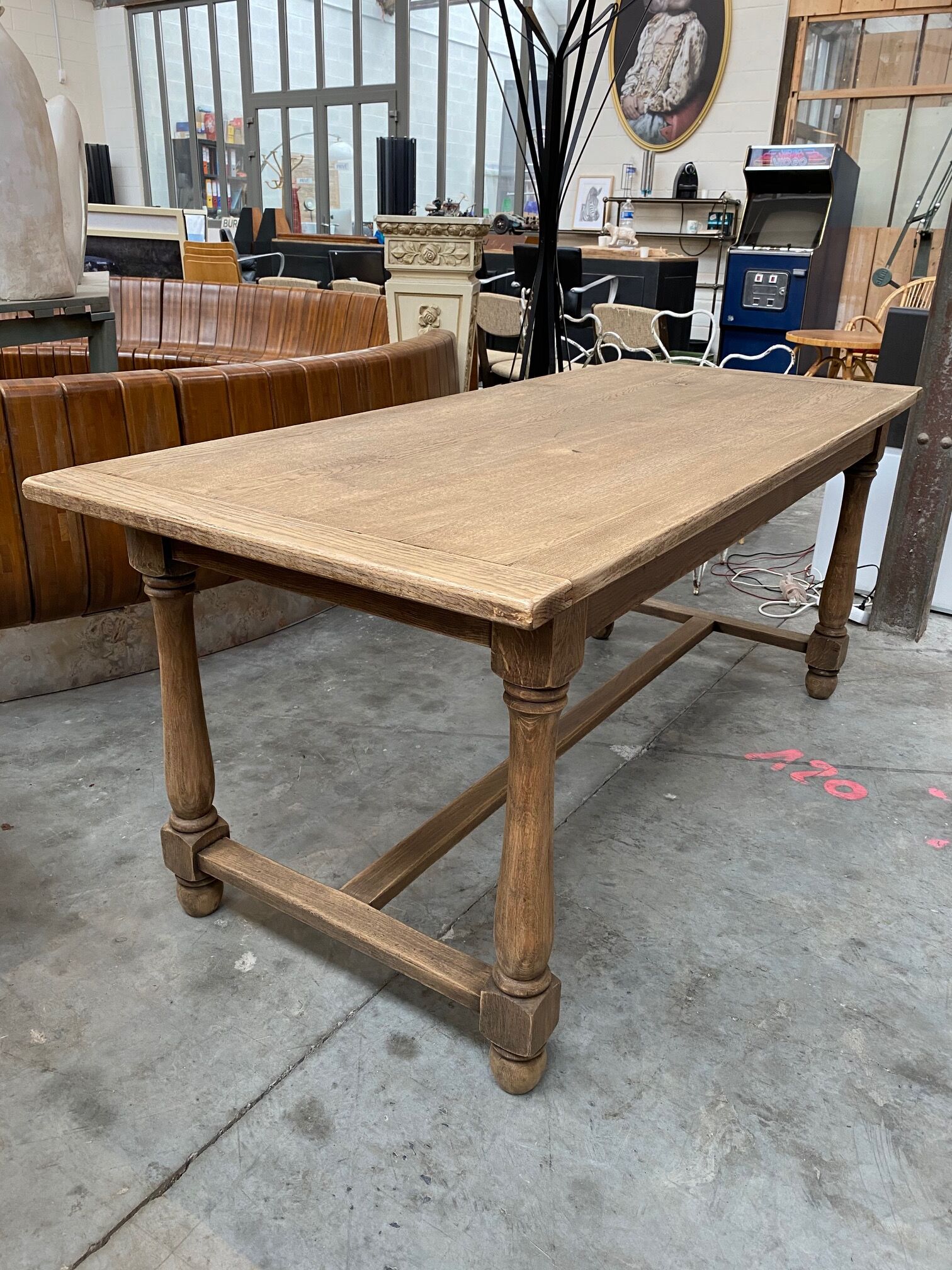 Oak farm table