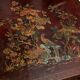Square section coffee table with lacquered decoration Far East China Japan