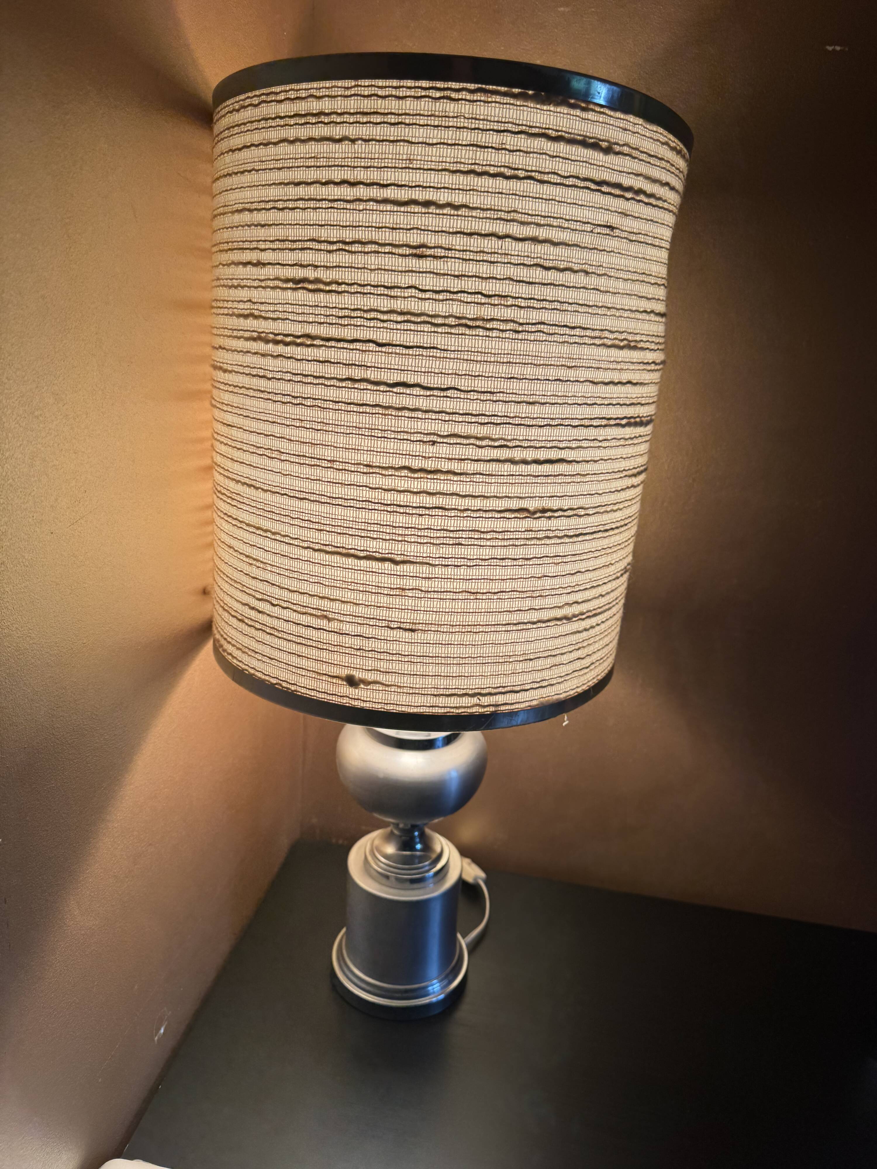 Space Age aluminium lamp