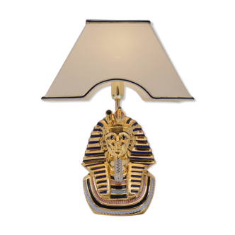 Tutankhamun lamp Vittorio Sabadin Capodimonte Porcelain, 1980`s ca, Italian, Rewired