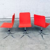 Mid-Century Dutch Steel Dining Chairs from Brabantia, 1970s, Set of 3