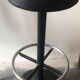 Black cast iron bar stool
