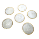 Set de dessous de verre en nacre et laiton