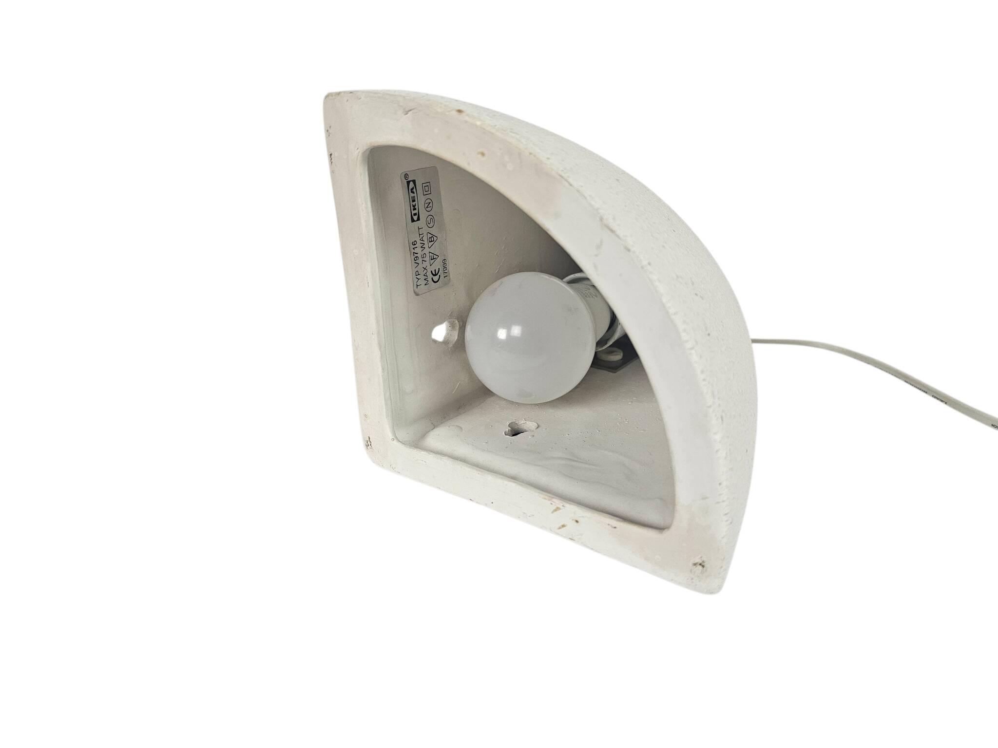 Ikea - model V9716 - ceramic - wall lamp - Sweden - 70s