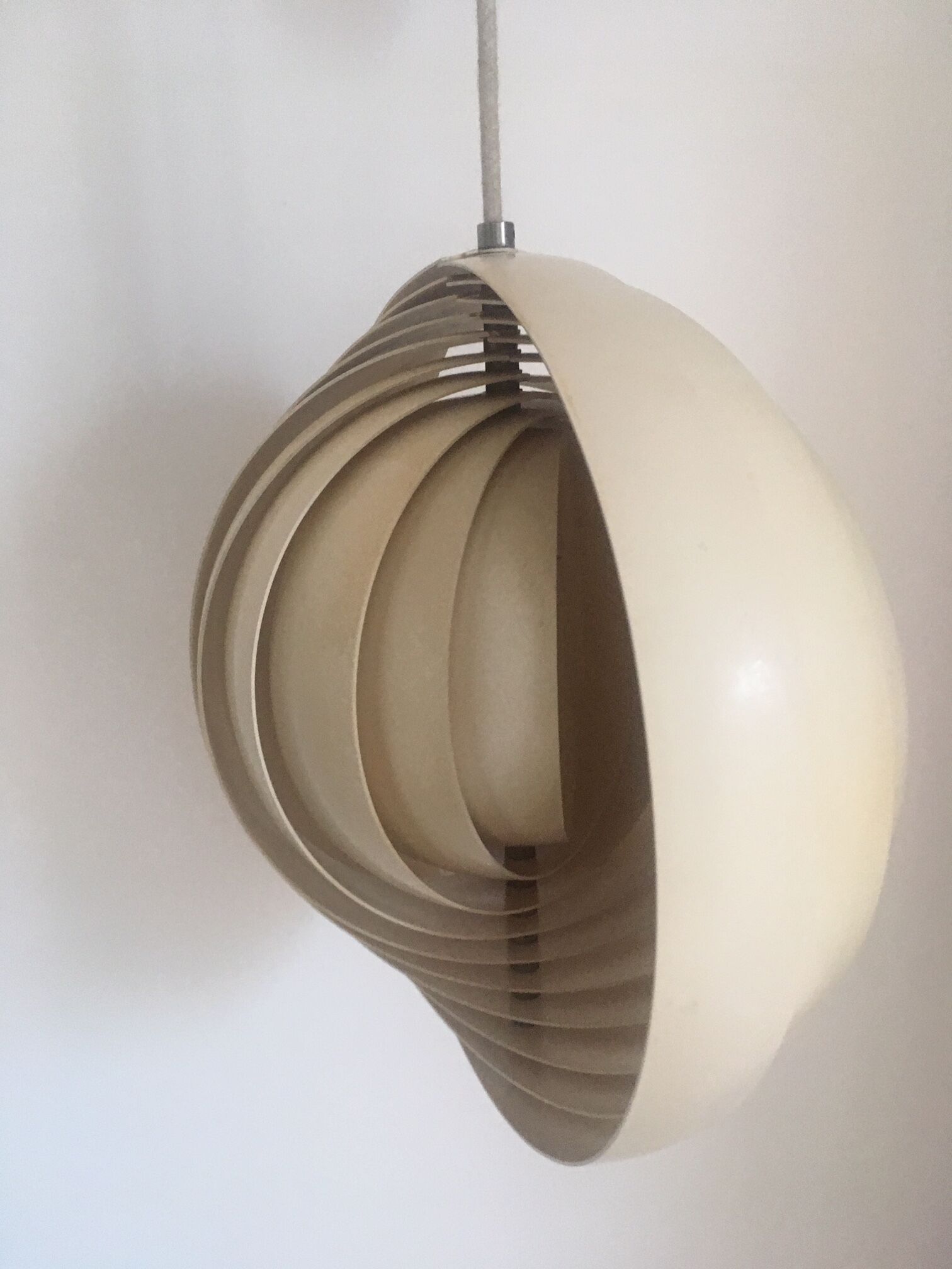 Verner Panton's Moon hanging lamp for Louis Poulsen