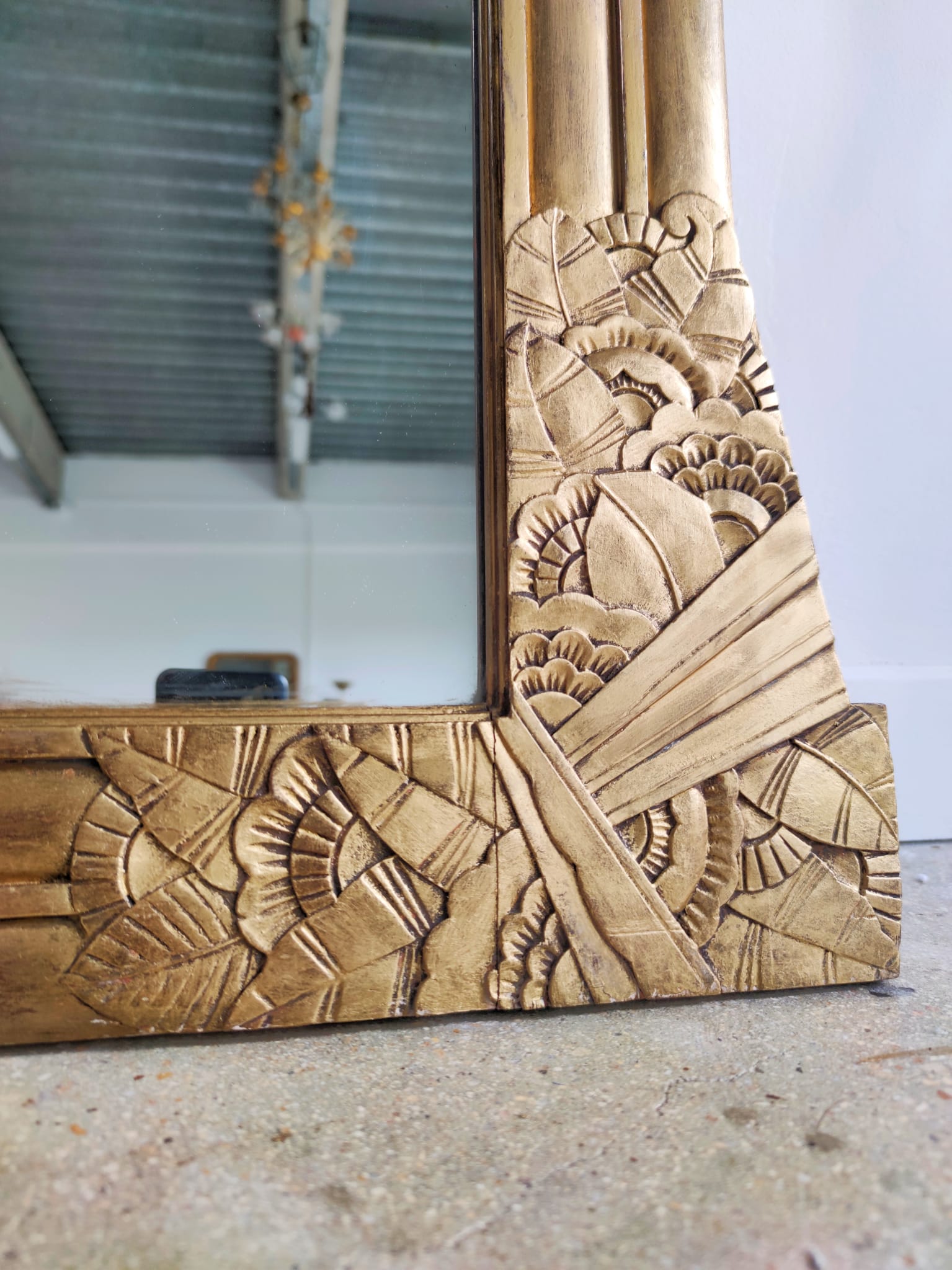 Golden mirror Art Deco