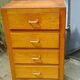 Vintage oak chest of drawers with 4 drawers
