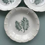 Trio d’assiettes palmes Digoin