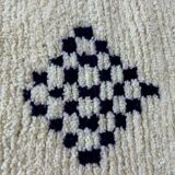 Custom white rug - colorful Beni Ourain rug 250/150cm