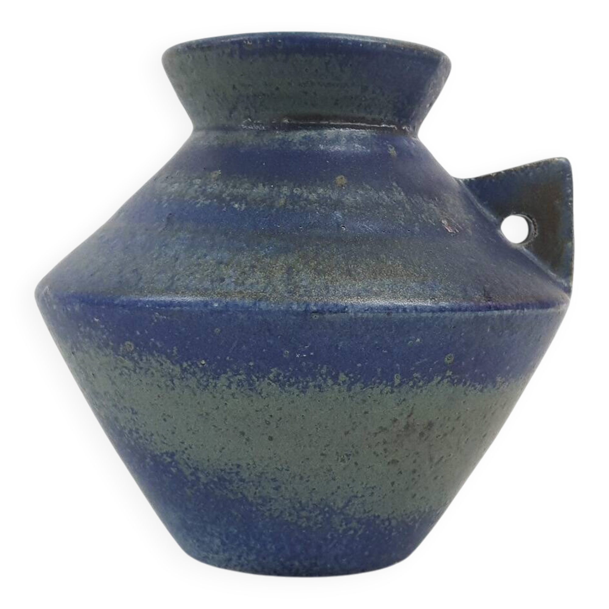 Vintage blue ceramic vase by Ciro , The Netherlands