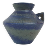 Vase en céramique bleue vintage par Ciro, Pays-Bas