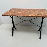 Pink marble bistro table from the early 20th century