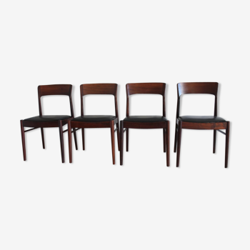 Lot de 4 chaises danoises années 60