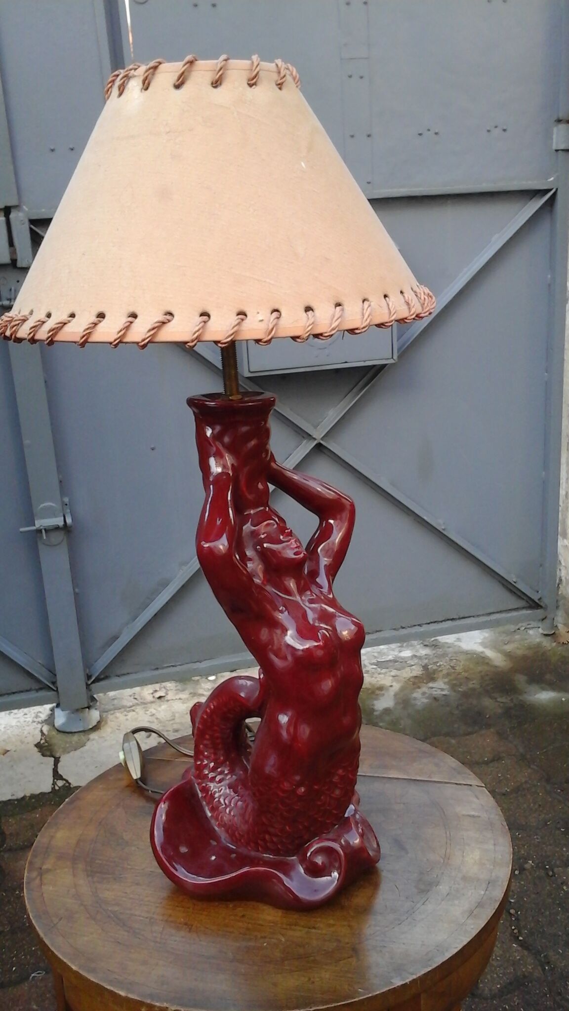 Sirène lamp signed S.R Bonome