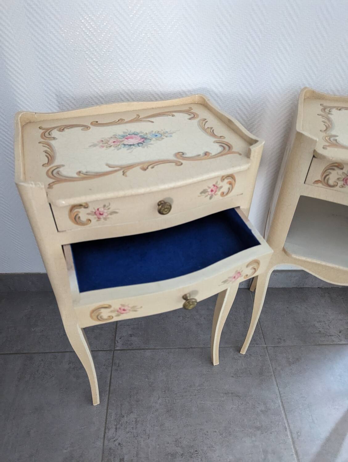 Pair of Venetian bedside tables