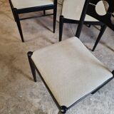 4 vintage wooden chairs 70"