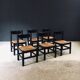 Mid-Century Modern Carimate Dining Chairs, Italy, 1970s, Set of 6