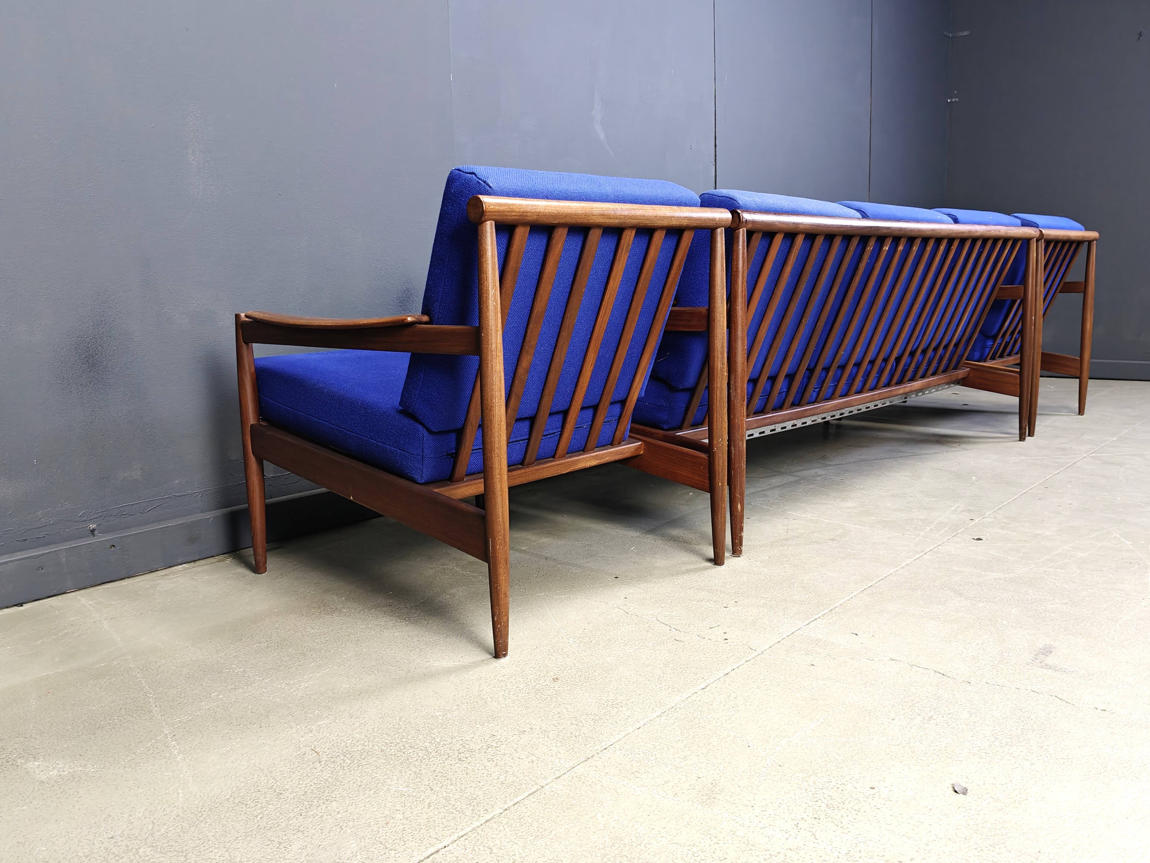 Ensemble de canapés scandinaves du milieu du siècle, années 1960