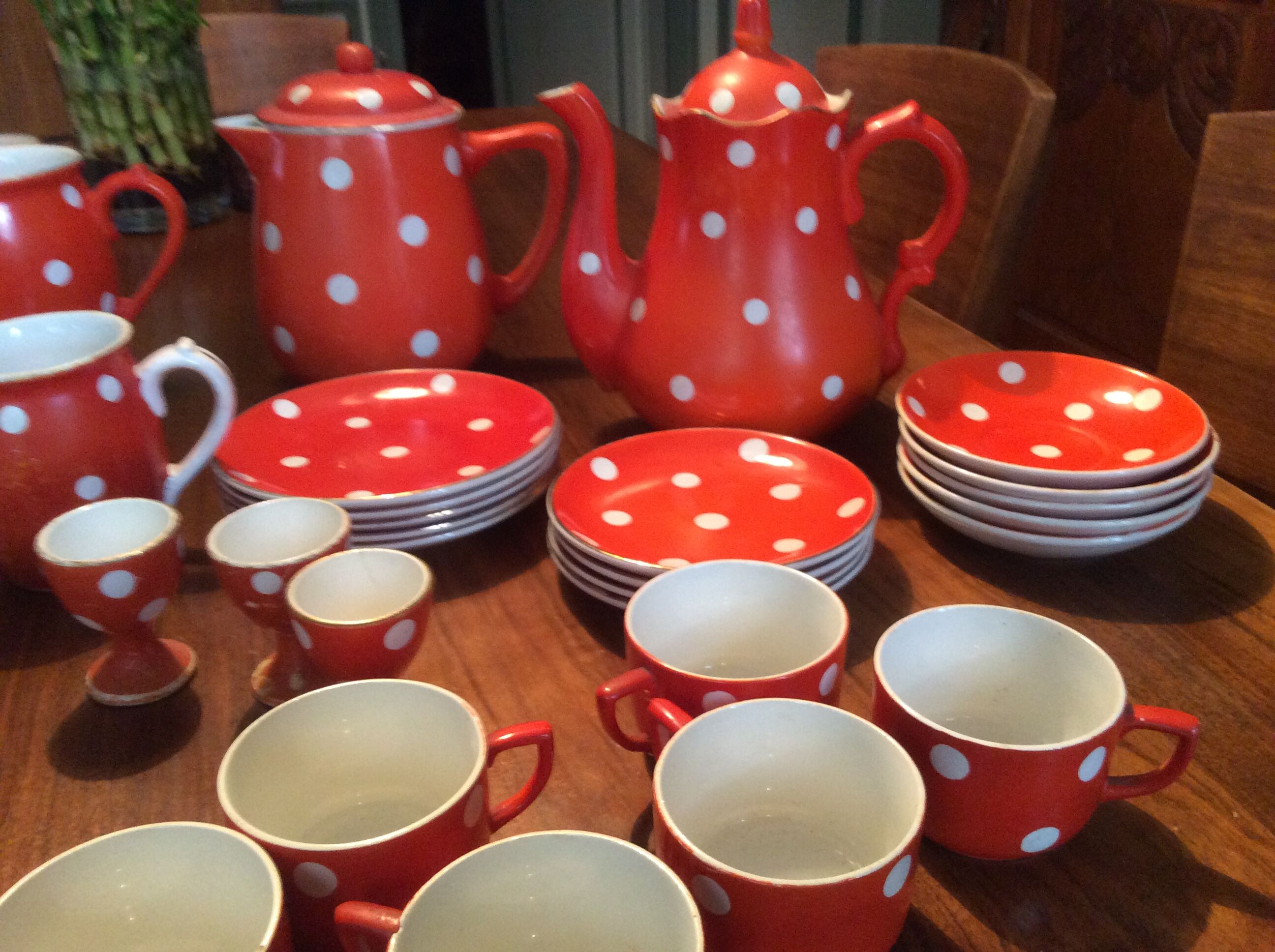Service tea and coffee from the 1940s - 36 rooms - Sarreguemines & Digoin