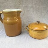 Vallauris Aegitna Saltalamacchia lidded handle pot