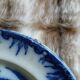 8 very old flat plates made of ironstone