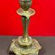 Antique candle holder flowers and leaves bronze art nouveau antique