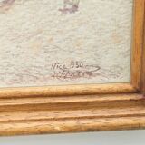 Watercolor on paper "Nice" signed, 1930