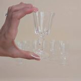 Set of 11 glass glasses
