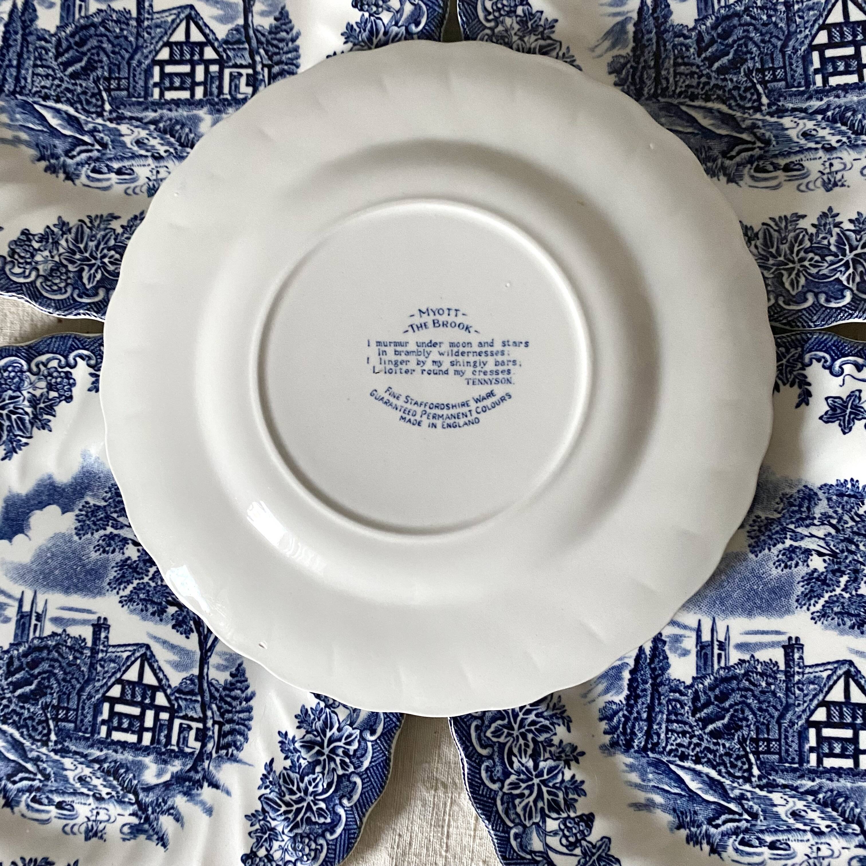 Myott English porcelain plates