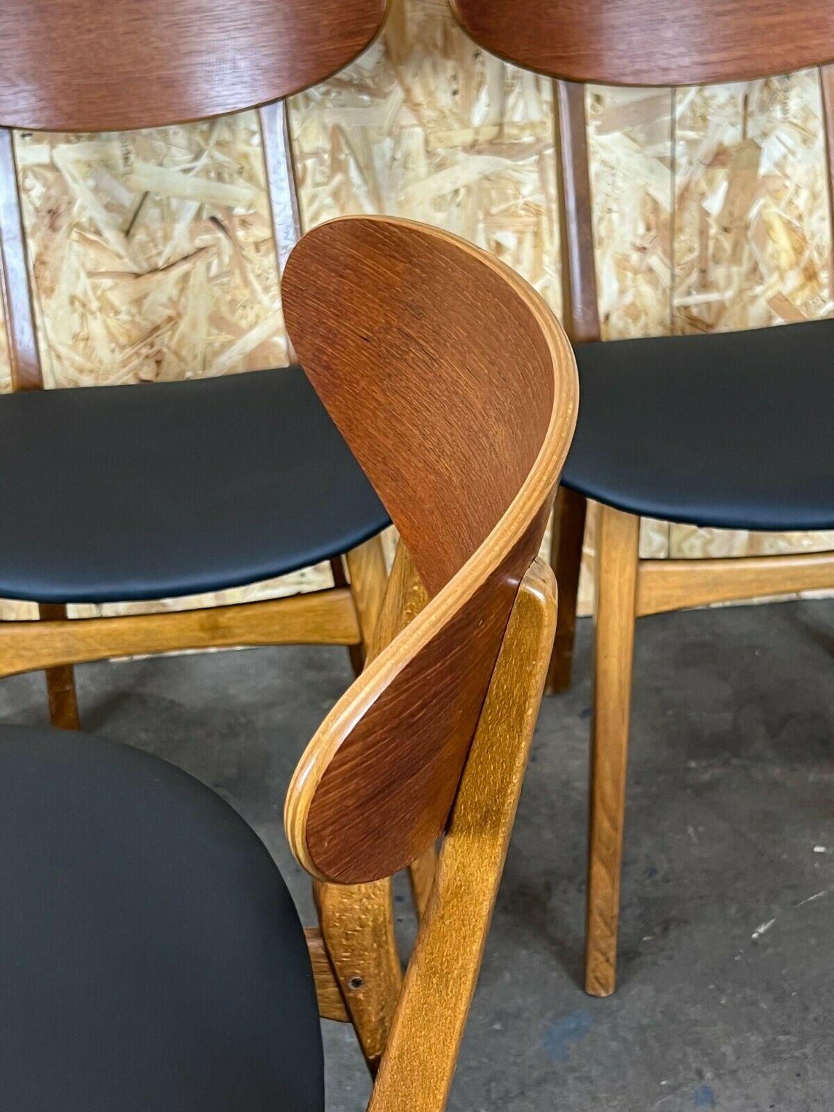 4 teak chairs