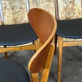 4 teak chairs