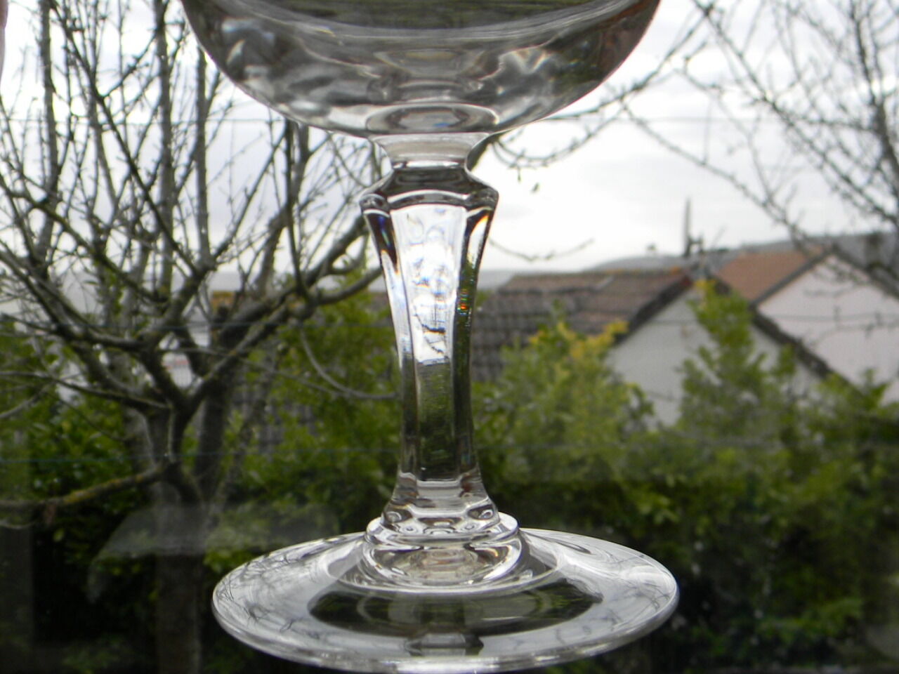 Lot de 6 verres à vin rouge cristal d'arques modèle Matignon