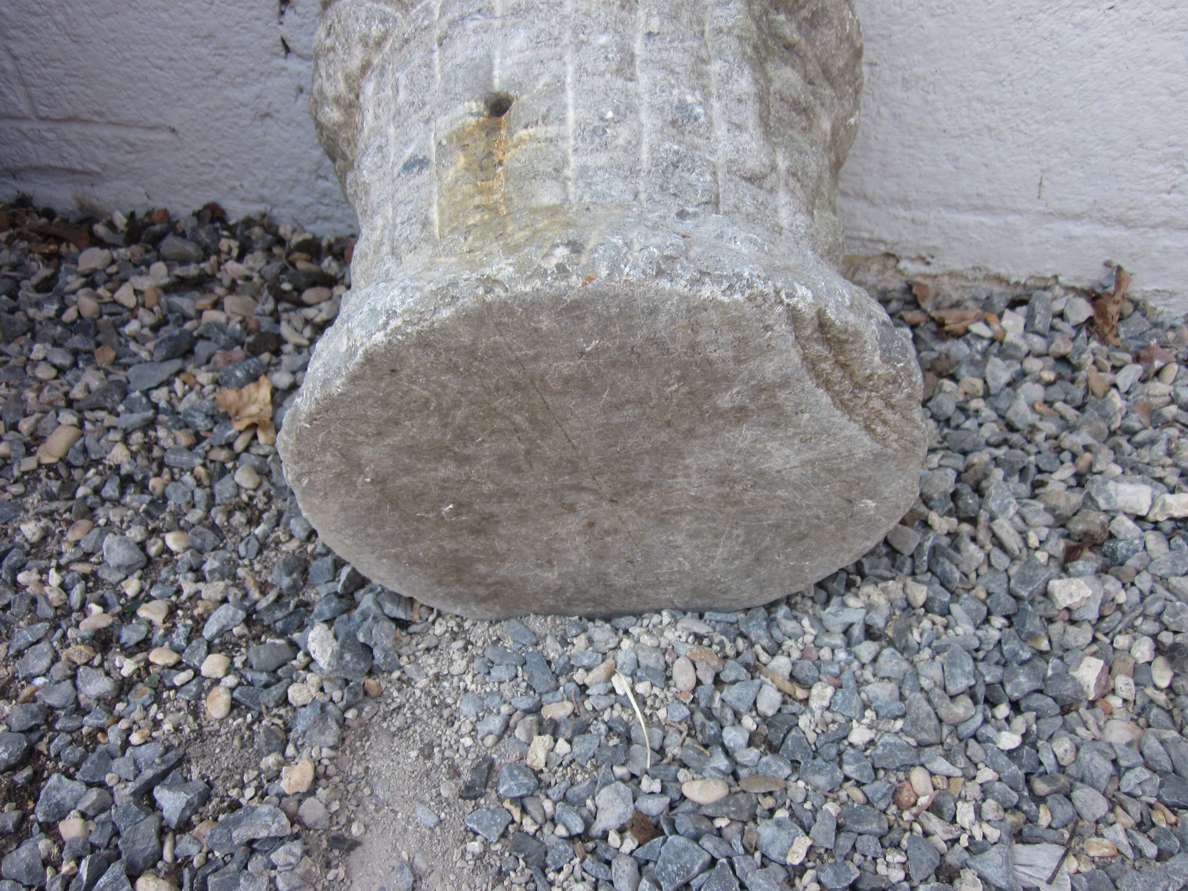 19th blue stone vase