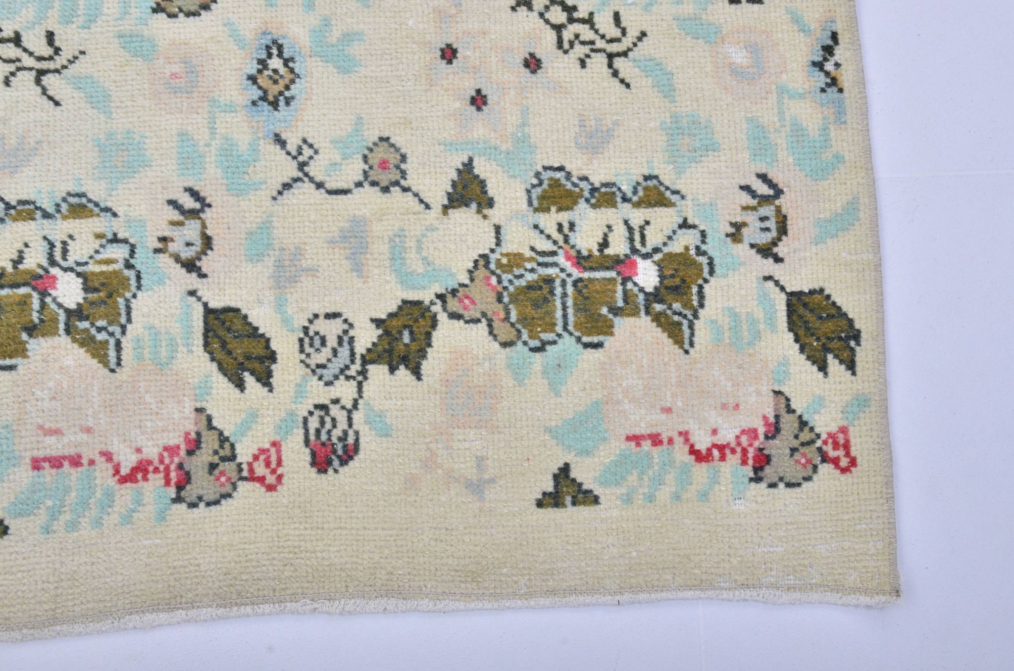 Beige Turkish Floral Carpet sku 3335
