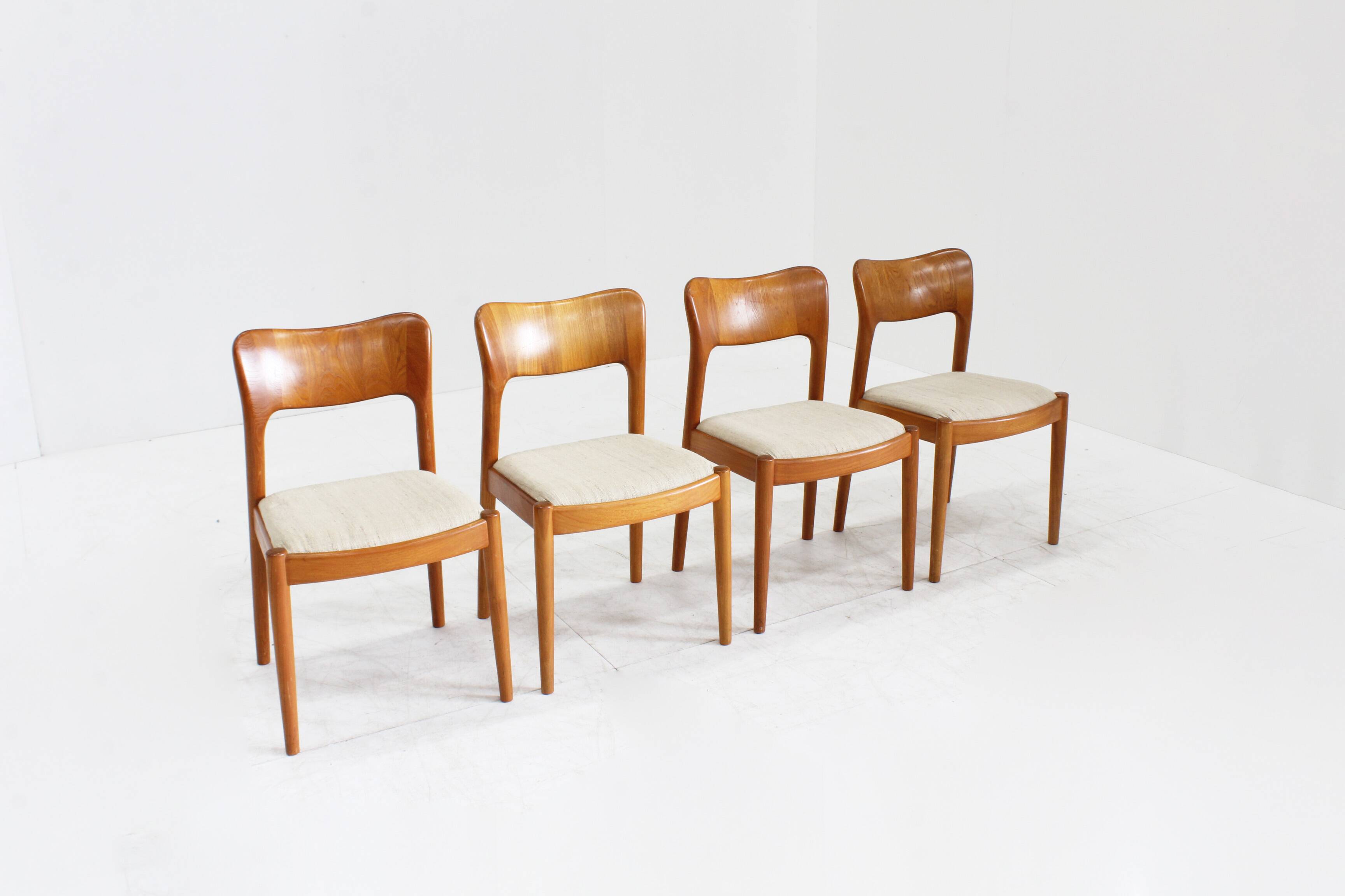 Chaises de salle à manger danoises vintage par Niels Koefoed pour Koefoeds Hornslet, 1960,