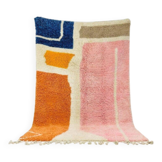 Traditional handmade pure wool rug, size 150 x 250 cm