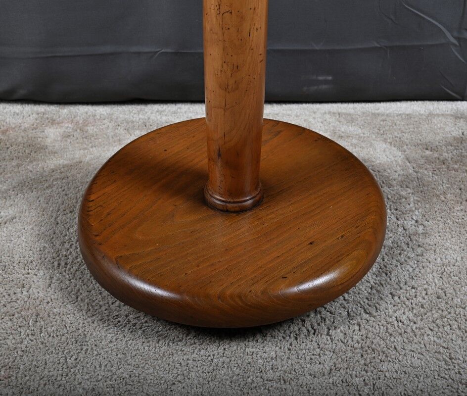 Walnut and marble gueridon, Restoration style – early 20th century