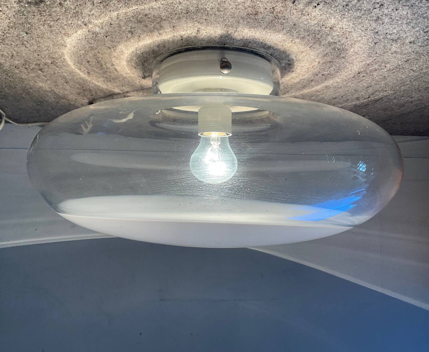 Roberto Pamio mushroom ceiling light for Leucos 1970s